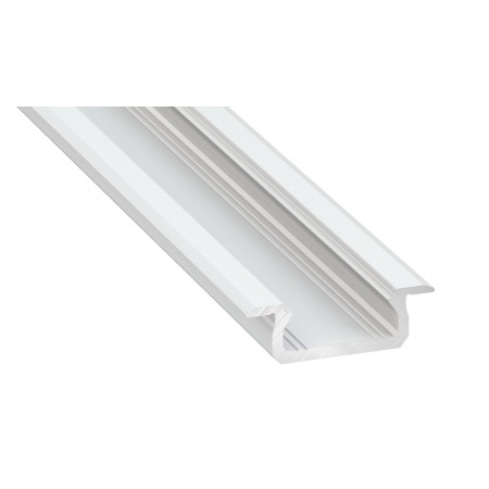 MiLagro PROFIL ALUMINIOWY BIAŁY TYP Z 1m + KLOSZ MLECZNY EKPR1041