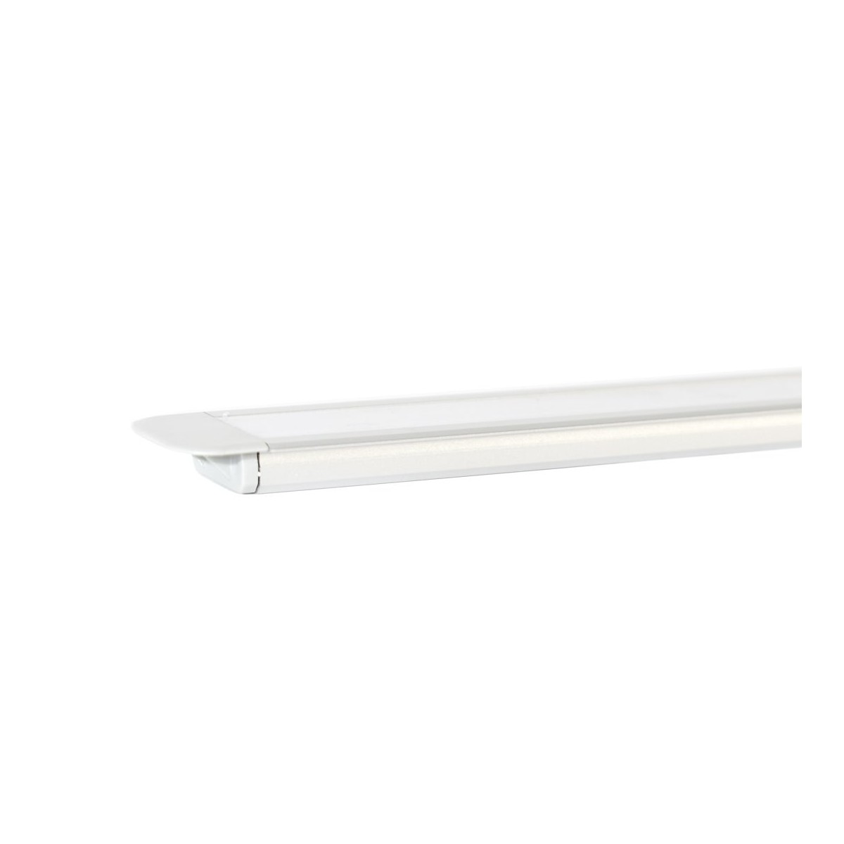 MiLagro PROFIL ALUMINIOWY BIAŁY TYP Z 1m + KLOSZ MLECZNY EKPR1041