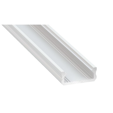 MiLagro PROFIL ALUMINOWY BIAŁY TYP D 1m + KLOSZ MLECZNY (D BIAŁY-1M) EKPR1058
