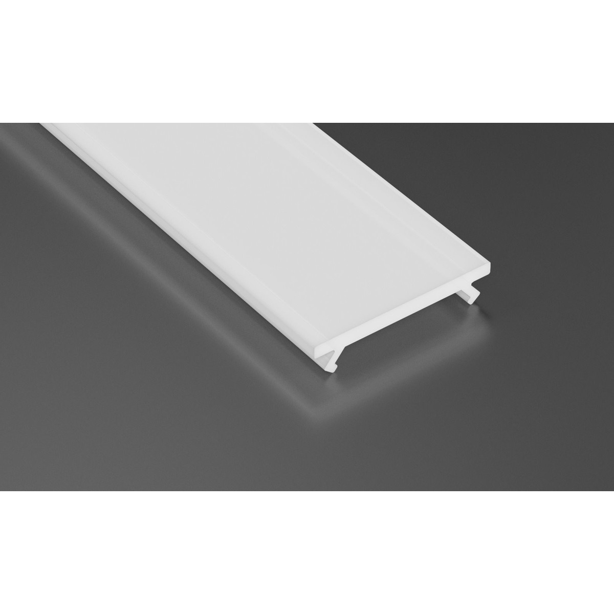 MiLagro PROFIL ALUMINIOWY SREBRNY TYP C 2m + KLOSZ MLECZNY EKPR0101