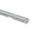 MiLagro PROFIL ALUMINIOWY SREBRNY TYP C 2m + KLOSZ MLECZNY EKPR0101
