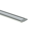 MiLagro PROFIL ALUMINIOWY SREBRNY TYP Z 1m + KLOSZ MLECZNY EKPR6481