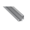 MiLagro PROFIL ALUMINIOWY NAROŻNY SREBRNY TYP C 1m + KLOSZ MLECZNY EKPR6511