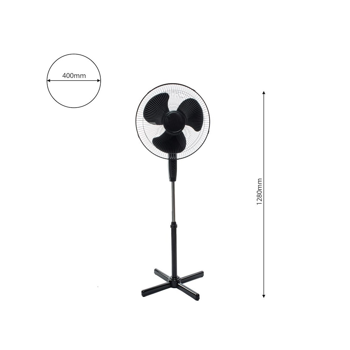 MiLagro EKW470 wentylator stojący 16 wyjątkowa iluminacja