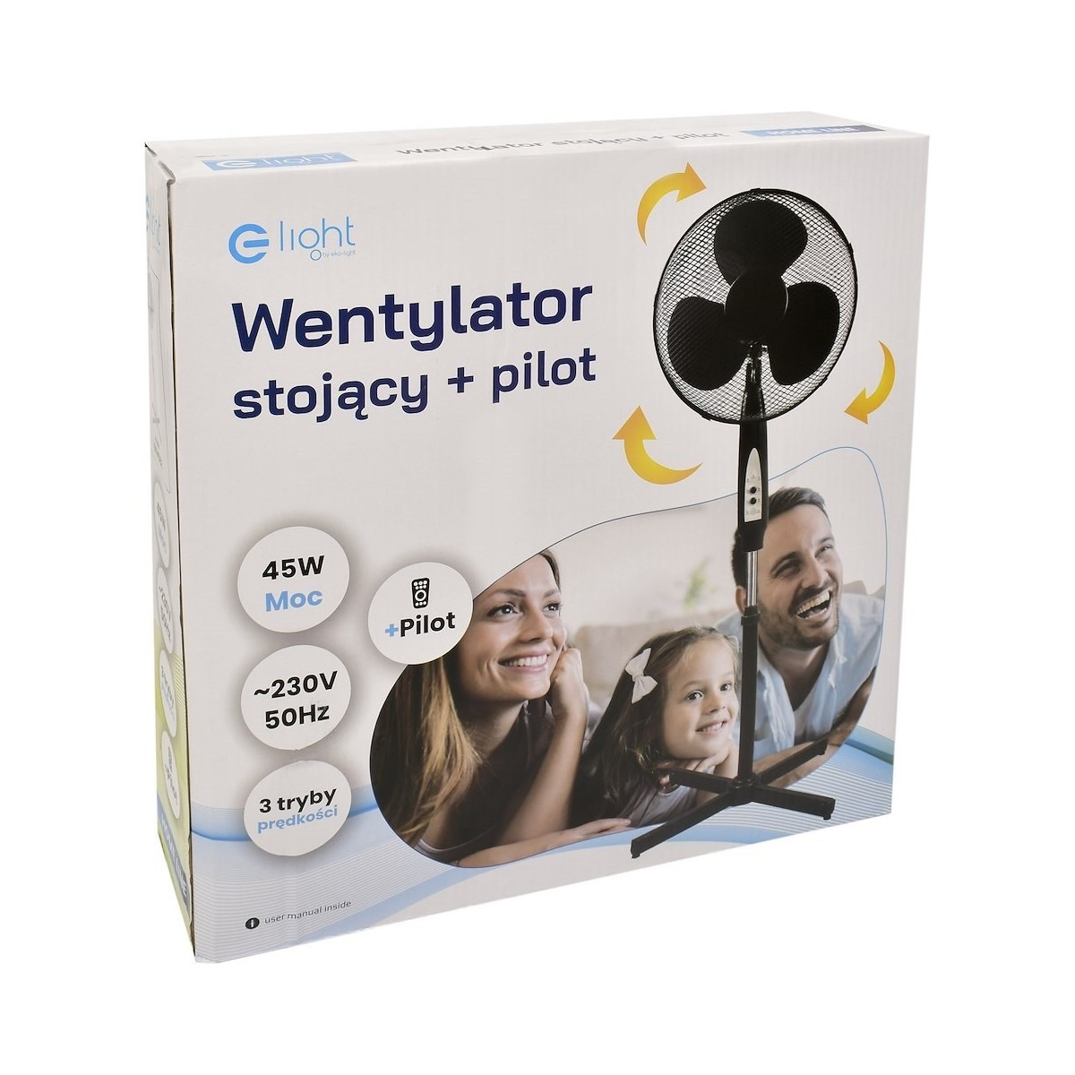 MiLagro EKW562 wentylator z pilotem światło podkreślające charakter w