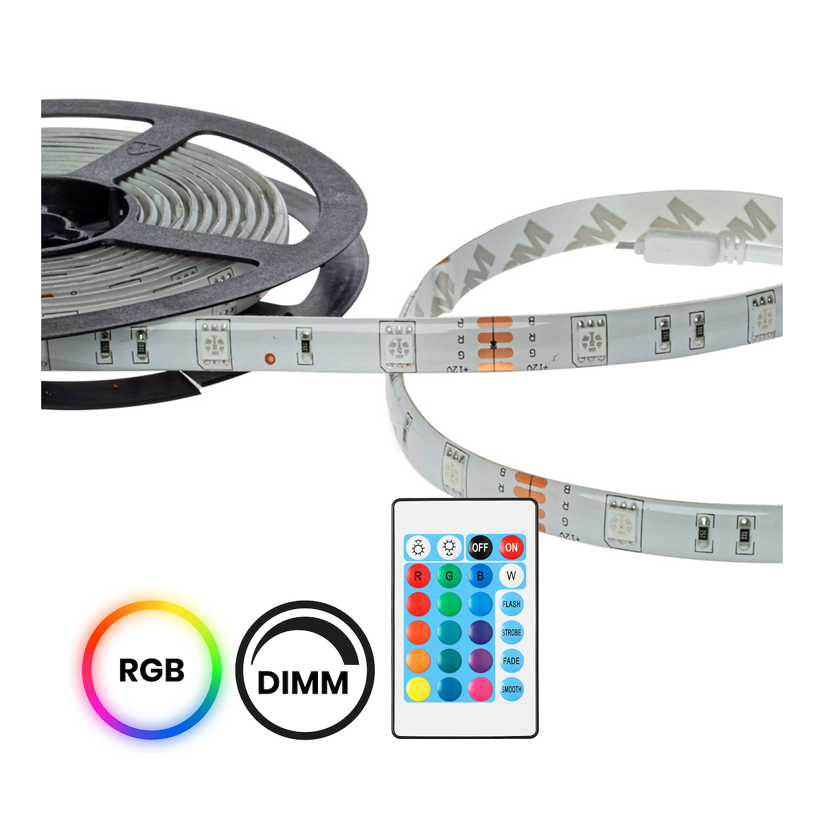 MiLagro EKZ2291 zestaw LED RGB 5m dekoracyjne oświetlenie
