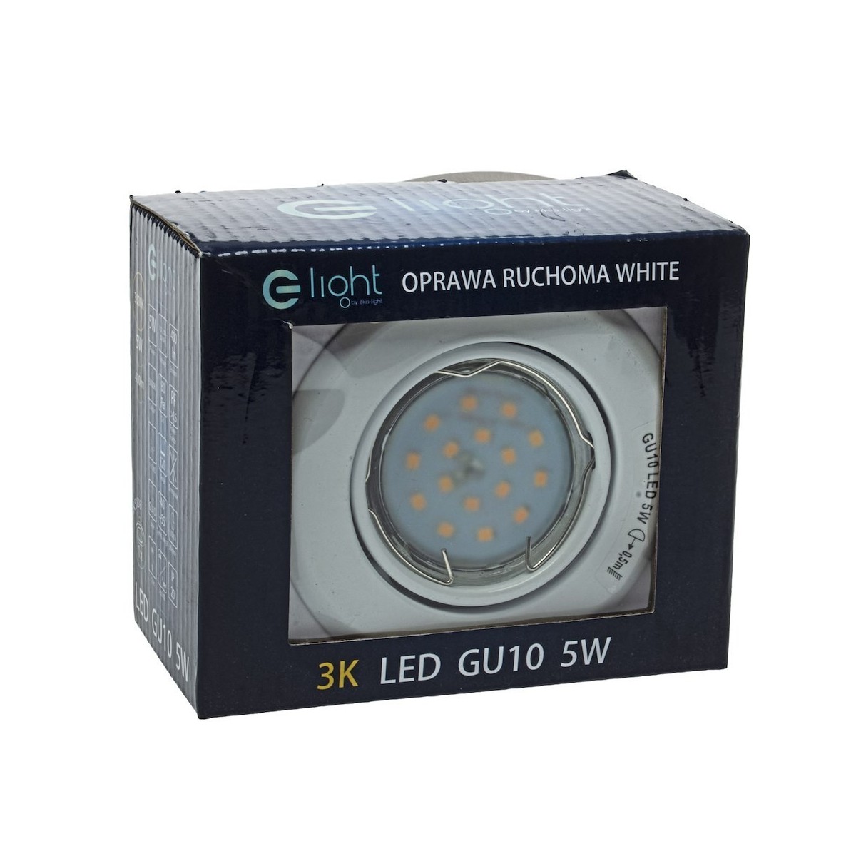 MiLagro EKZ2556 oczko GU10 białe eleganckie oświetlenie