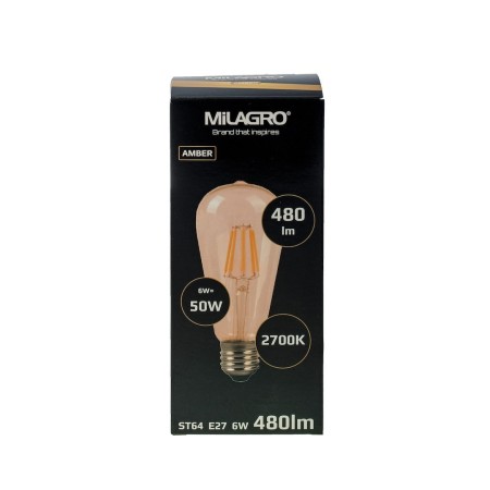 MiLagro ML548 żarówka filamentowa ST64 wyjątkowa iluminacja