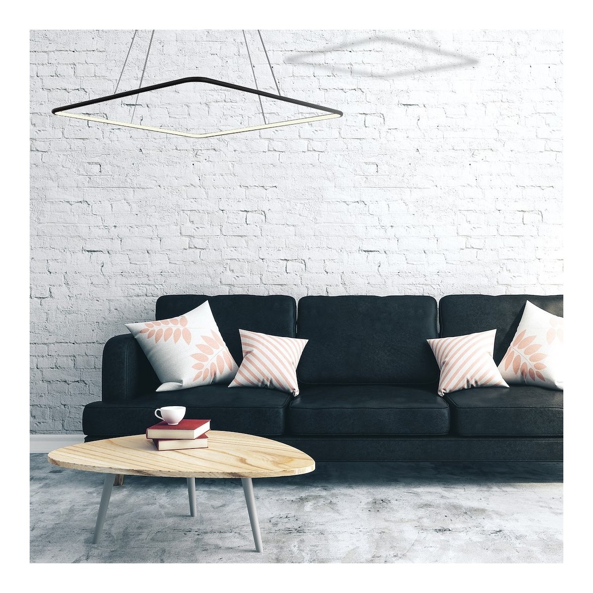 MiLagro LAMPA WISZĄCA NIX BLACK 25W LED ML517