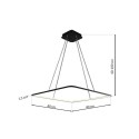 MiLagro LAMPA WISZĄCA NIX BLACK 25W LED ML517