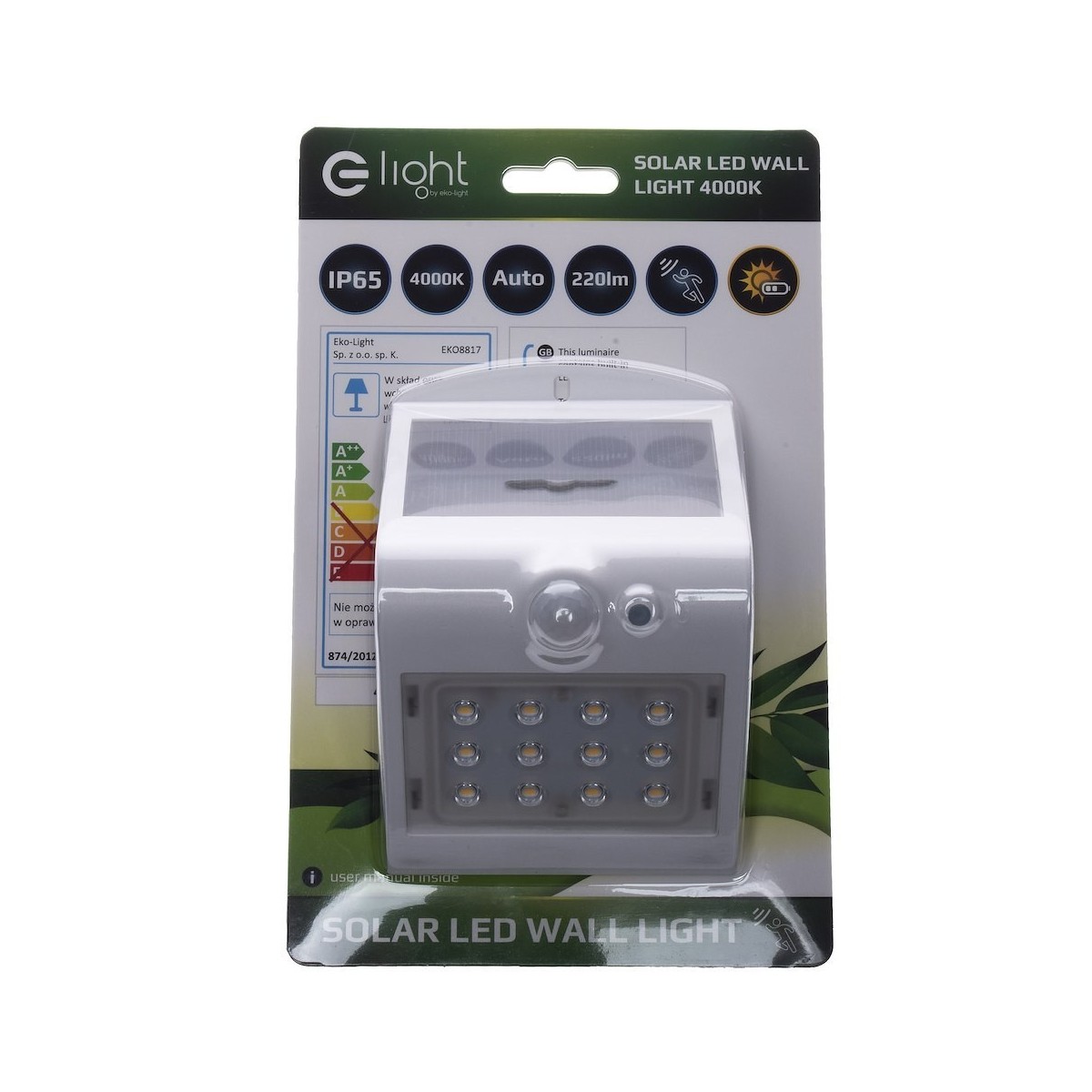 MiLagro EKO8817 lampka solarna Butterfly oświetlenie klasy premium