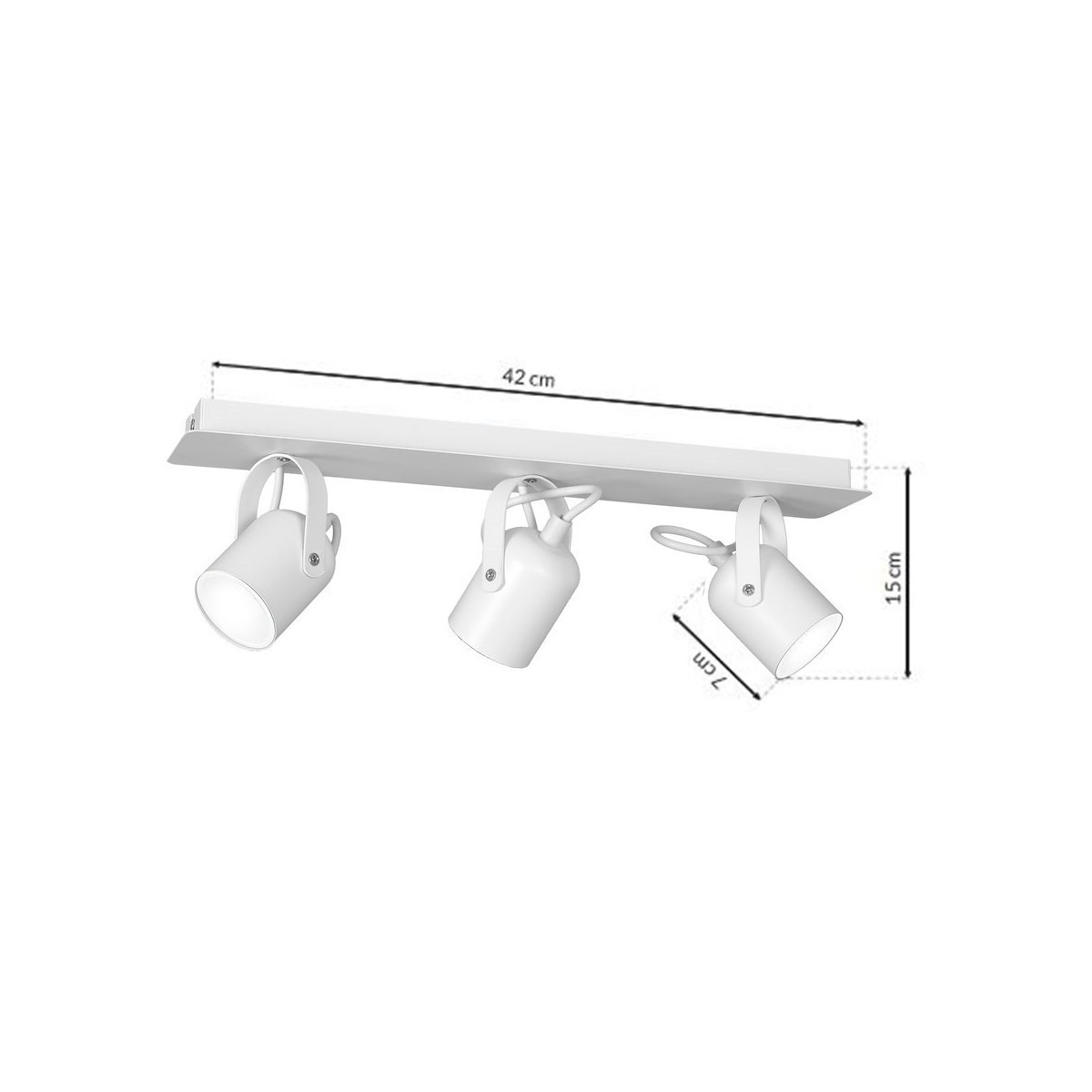 MiLagro MLP991 lampa sufitowa Pico White klimatyczne oświetlenie