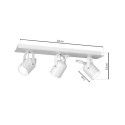 MiLagro MLP991 lampa sufitowa Pico White klimatyczne oświetlenie