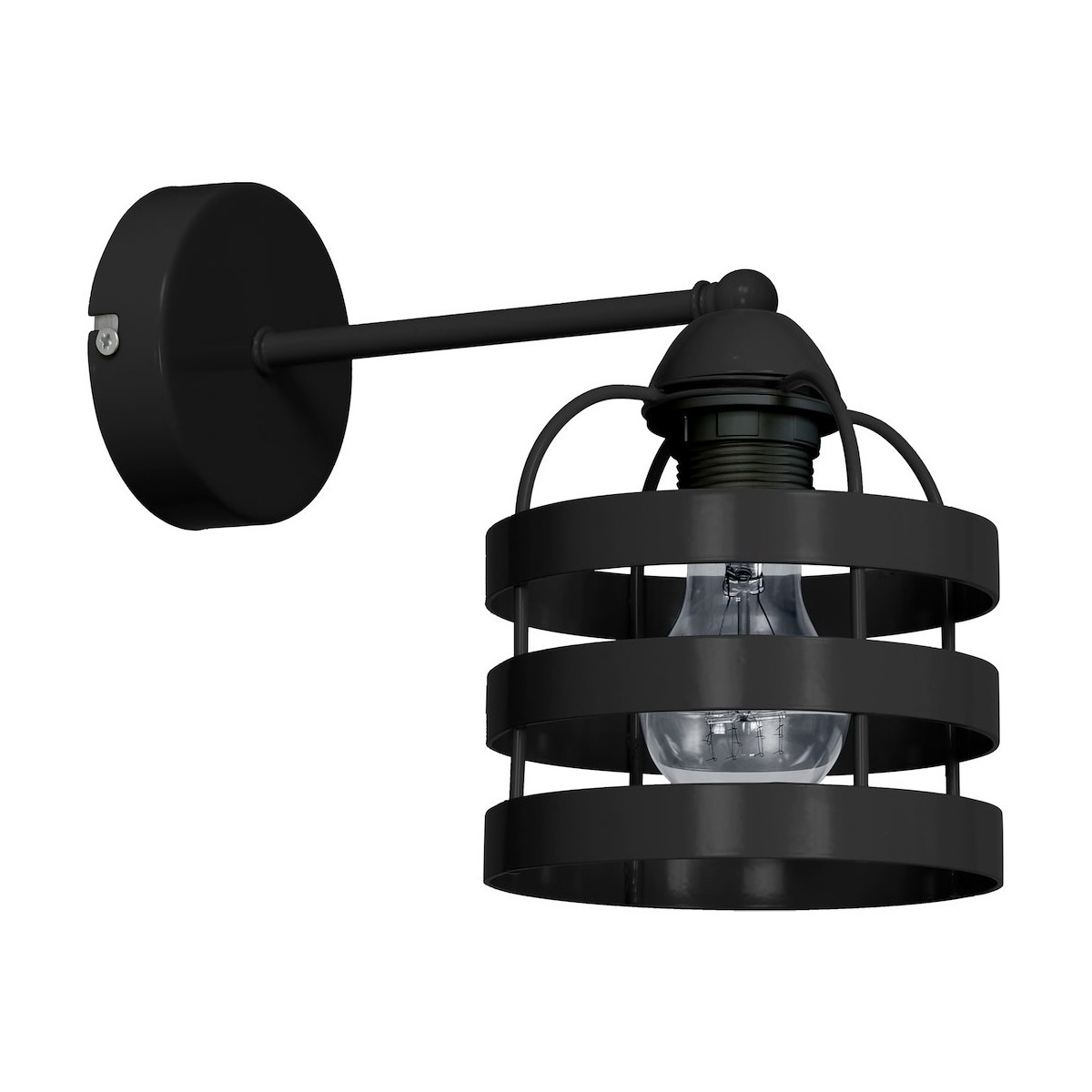 MiLagro Kinkiet LARS BLACK 1xE27 MLP797