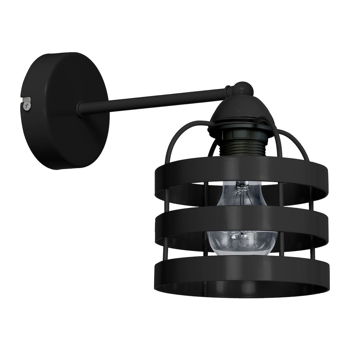 MiLagro Kinkiet LARS BLACK 1xE27 MLP797