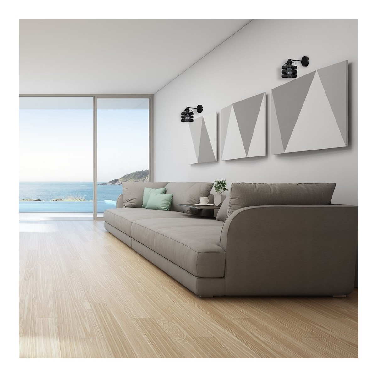 MiLagro Kinkiet LARS BLACK 1xE27 MLP797