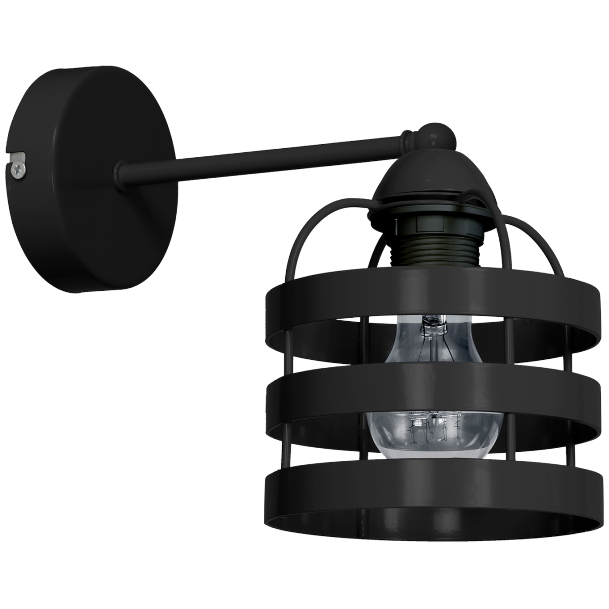 MiLagro Kinkiet LARS BLACK 1xE27 MLP797