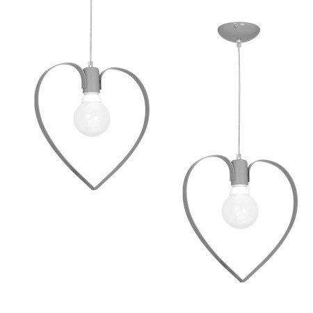 MiLagro Lampa wisząca AMORE GREY 1xE27 MLP9822