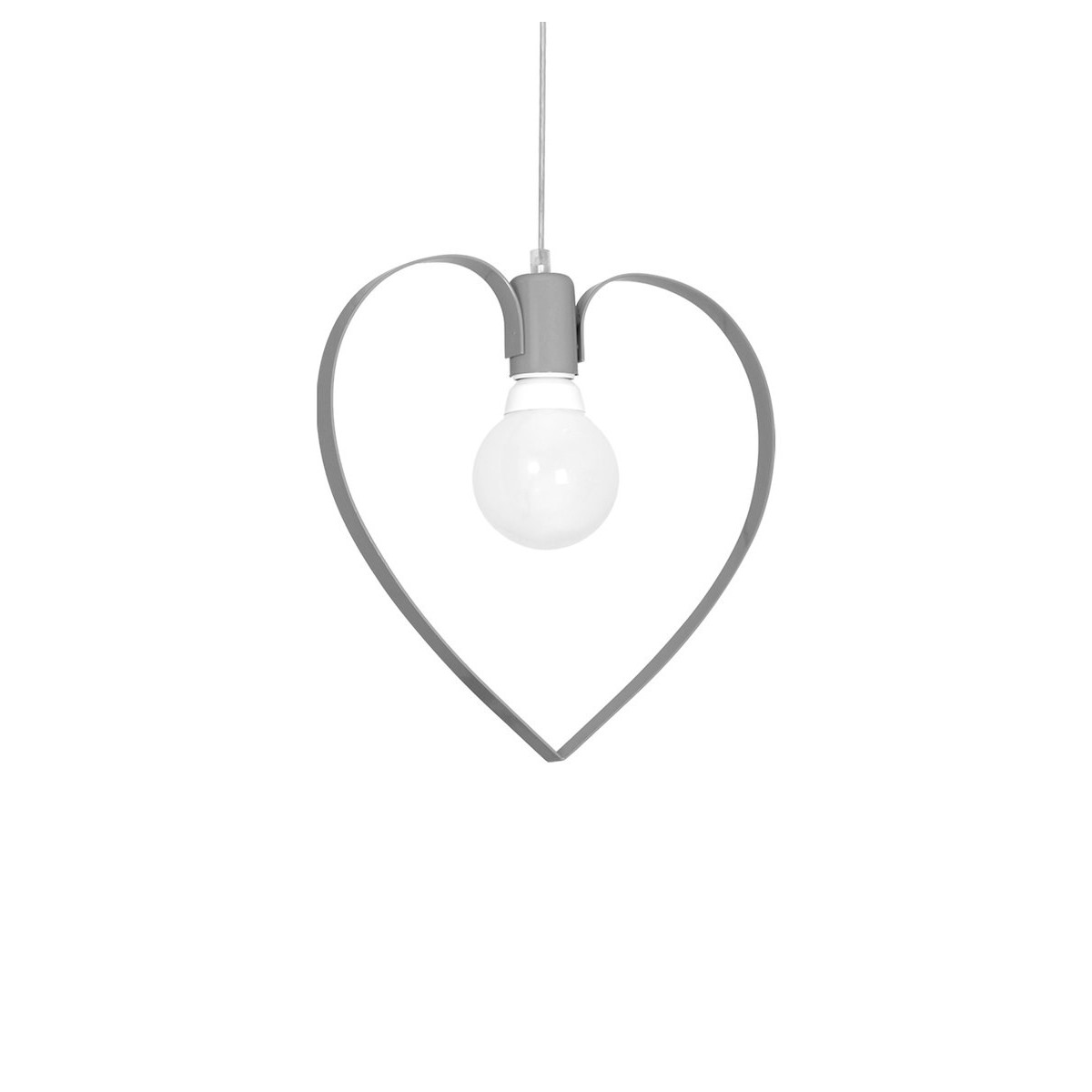 MiLagro Lampa wisząca AMORE GREY 1xE27 MLP9822