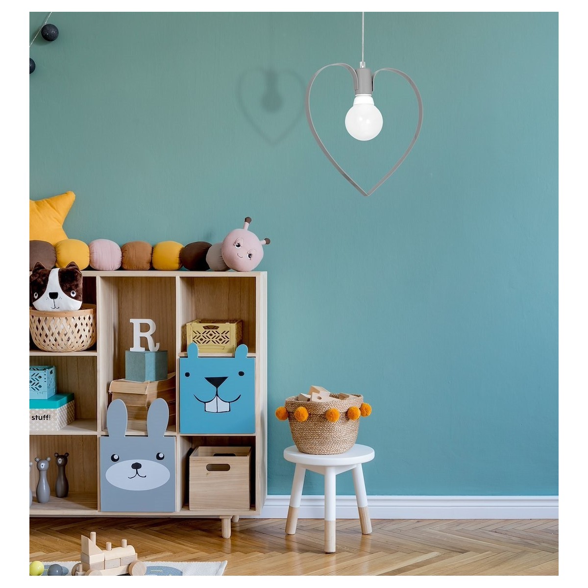 MiLagro Lampa wisząca AMORE GREY 1xE27 MLP9822