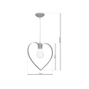 MiLagro MLP9822 lampa wisząca AMORE GREY premium oświetlenie