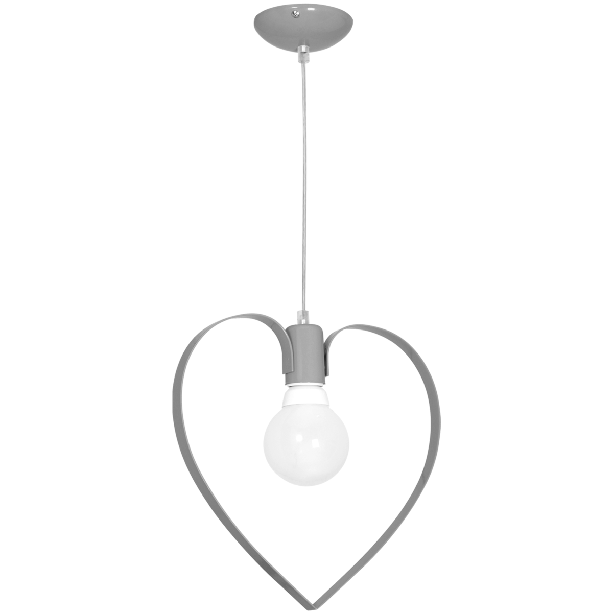 MiLagro Lampa wisząca AMORE GREY 1xE27 MLP9822