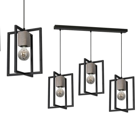 MiLagro Lampa Wisząca Ralph 3xE27 MLP3712