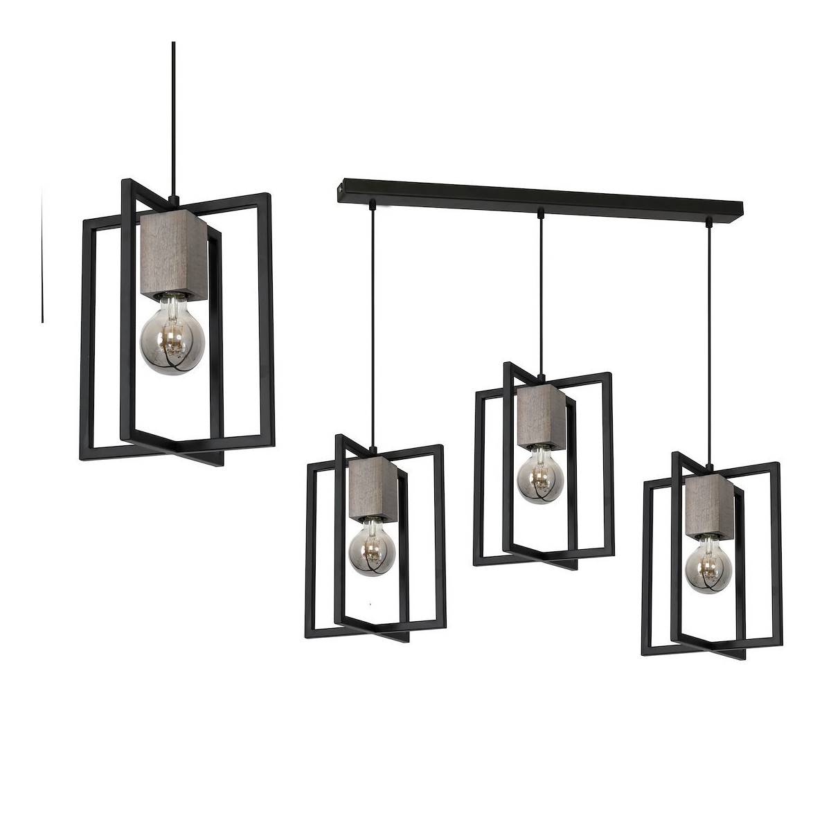 MiLagro MLP3712 lampa wisząca loft RALPH wyjątkowe oświetlenie