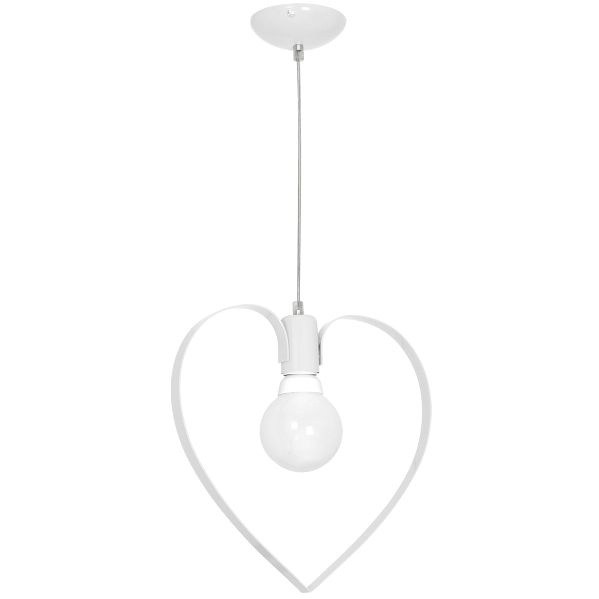 MiLagro Lampa wisząca Amore 1xE27 Biały MLP9950
