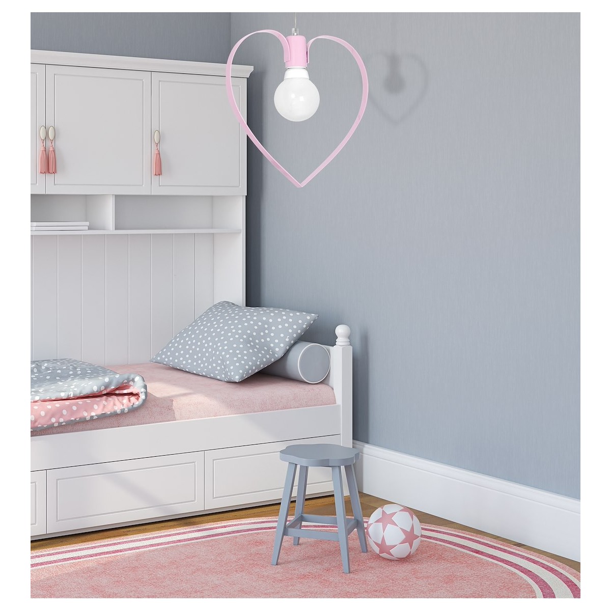 MiLagro Lampa wisząca AMORE PINK 1xE27 MLP9953