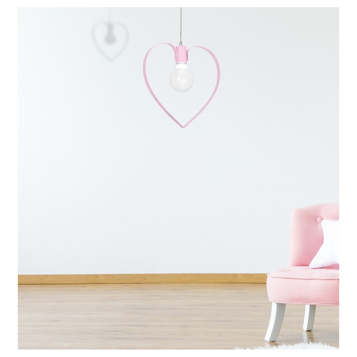 MiLagro Lampa wisząca AMORE PINK 1xE27 MLP9953
