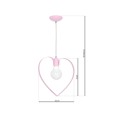 MiLagro MLP9953 lampa wisząca AMORE PINK oryginalne źródło światła