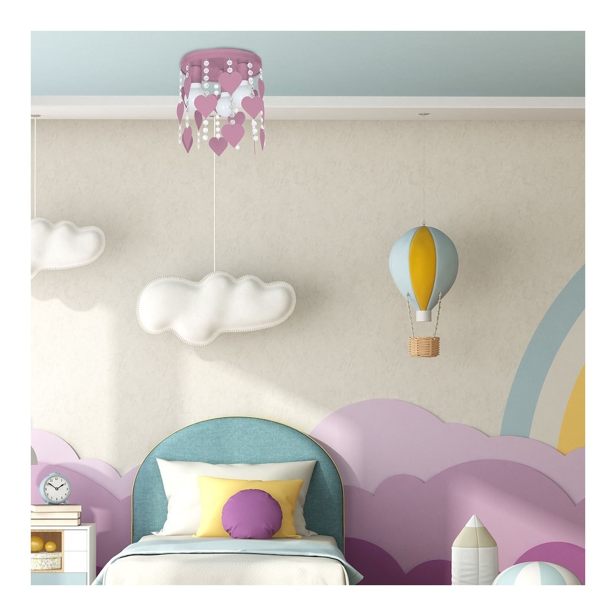 MiLagro MLP1149 lampa CORAZON VIOLET eleganckie oświetlenie