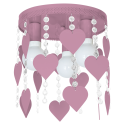 MiLagro Lampa Sufitowa CORAZON VIOLET 3xE27 MLP1149