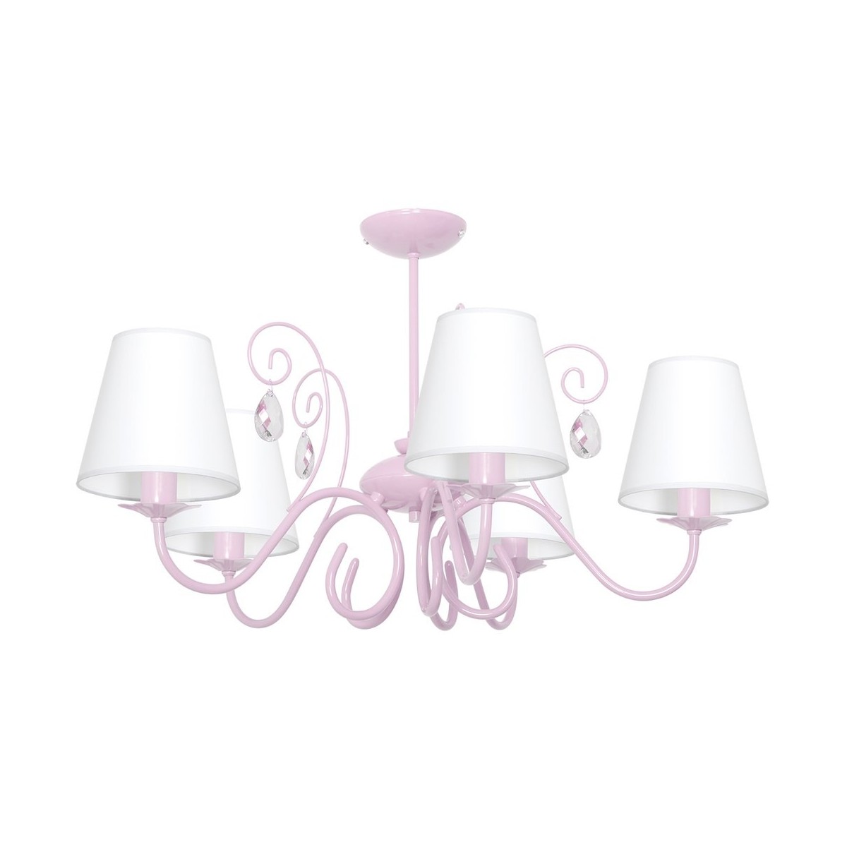 MiLagro Żyrandol SARA PINK 5xE14 MLP1052