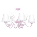 MiLagro Żyrandol SARA PINK 5xE14 MLP1052