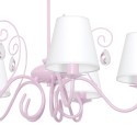 MiLagro Żyrandol SARA PINK 5xE14 MLP1052
