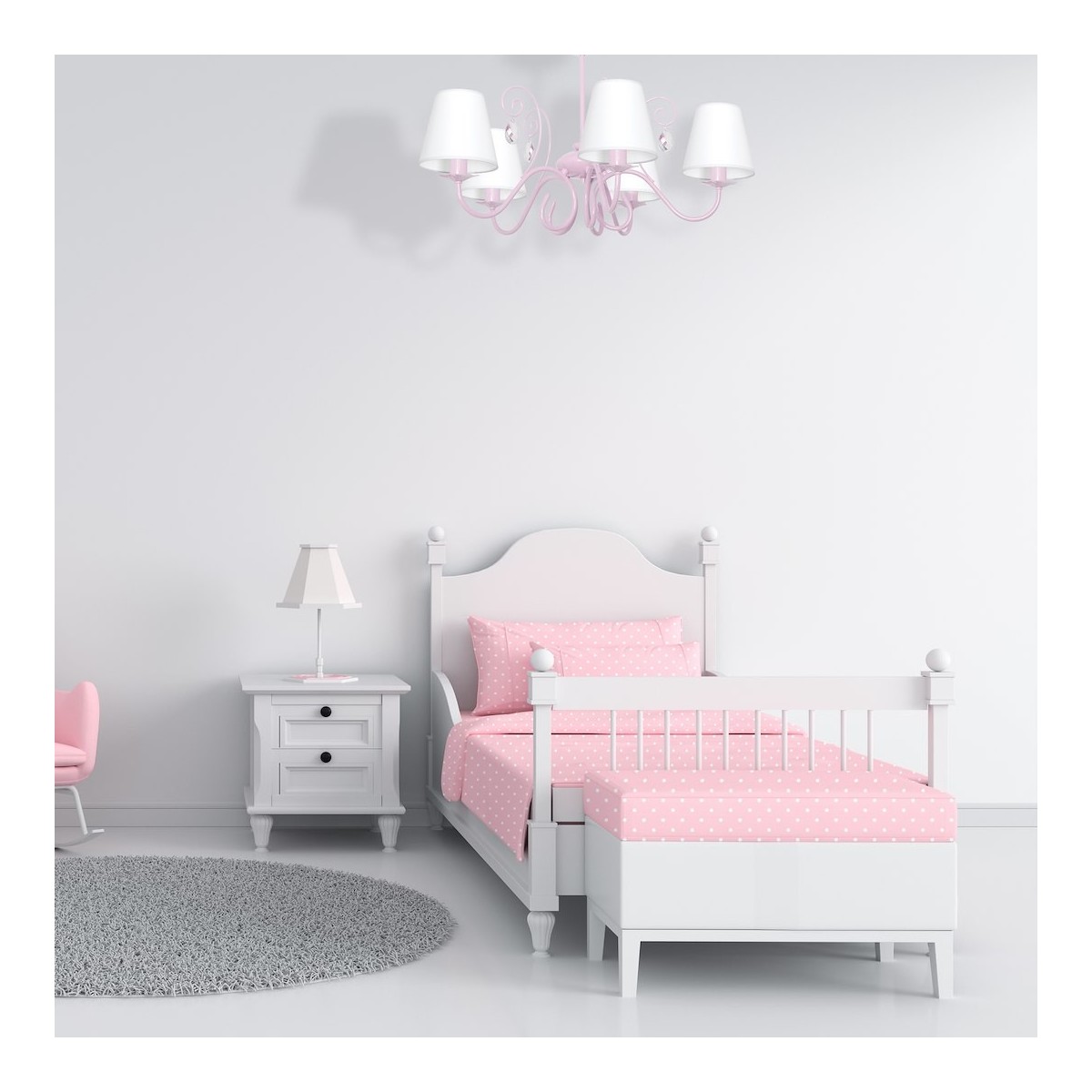 MiLagro MLP1052 żyrandol SARA PINK ekskluzywne oświetlenie
