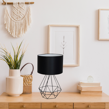 MiLagro MLP7201 lampka nocna BASKET BLACK ekskluzywne oświetlenie