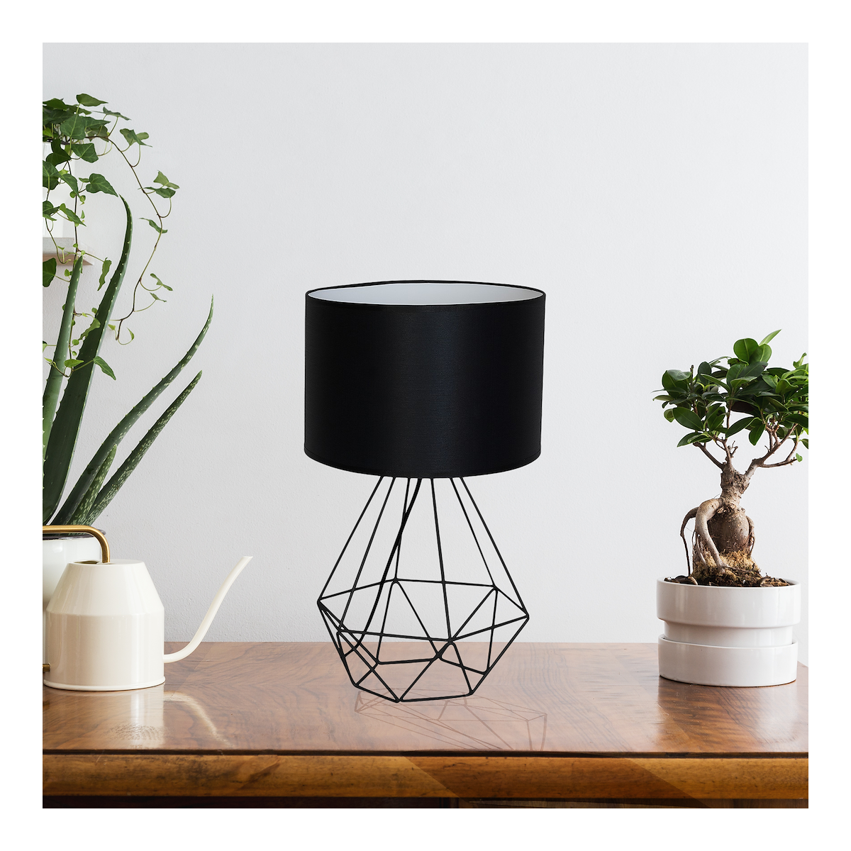 MiLagro MLP7201 lampka nocna BASKET BLACK ekskluzywne oświetlenie