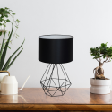 MiLagro MLP7201 lampka nocna BASKET BLACK ekskluzywne oświetlenie