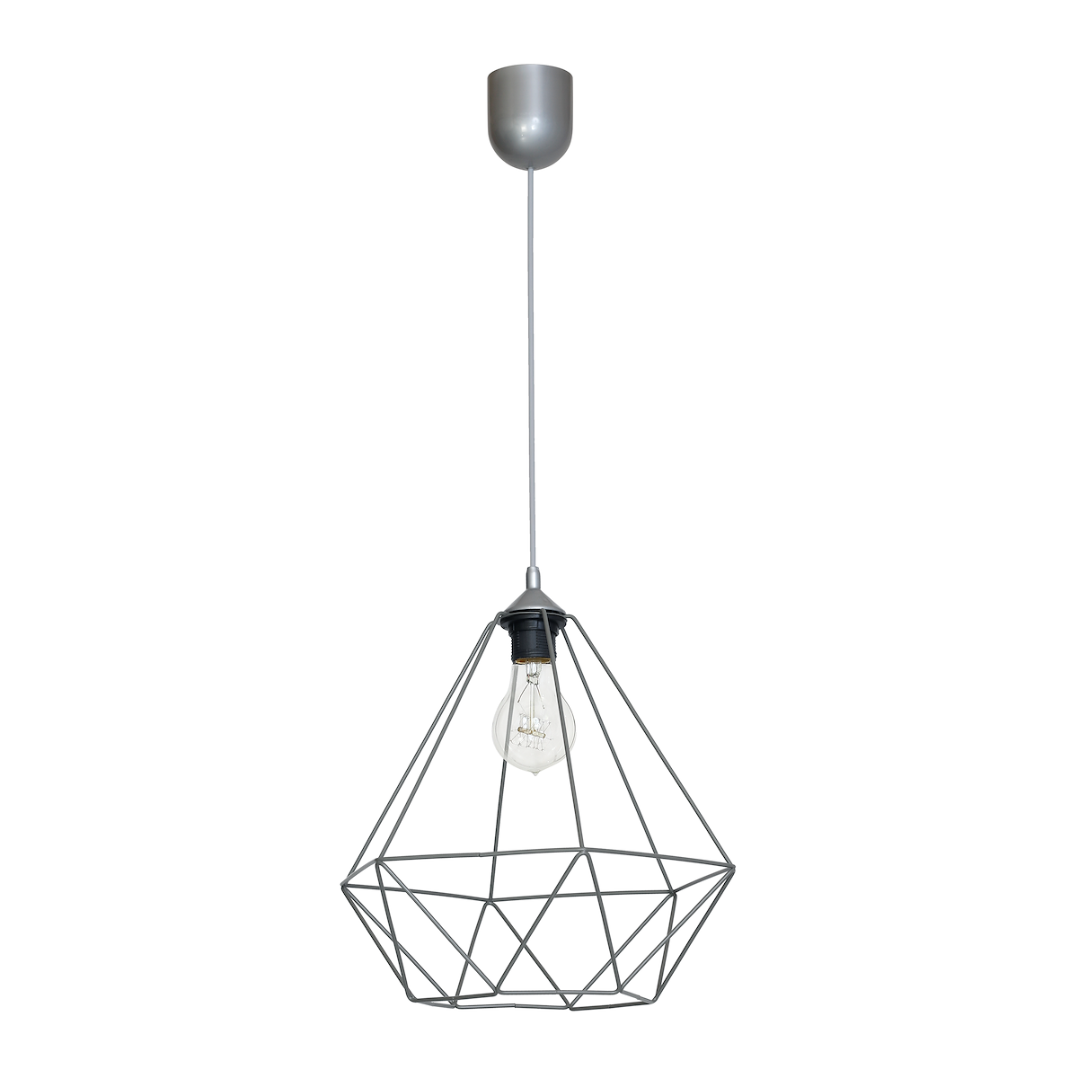 MiLagro Lampa wisząca BASKET GRAY 1xE27 MLP7216