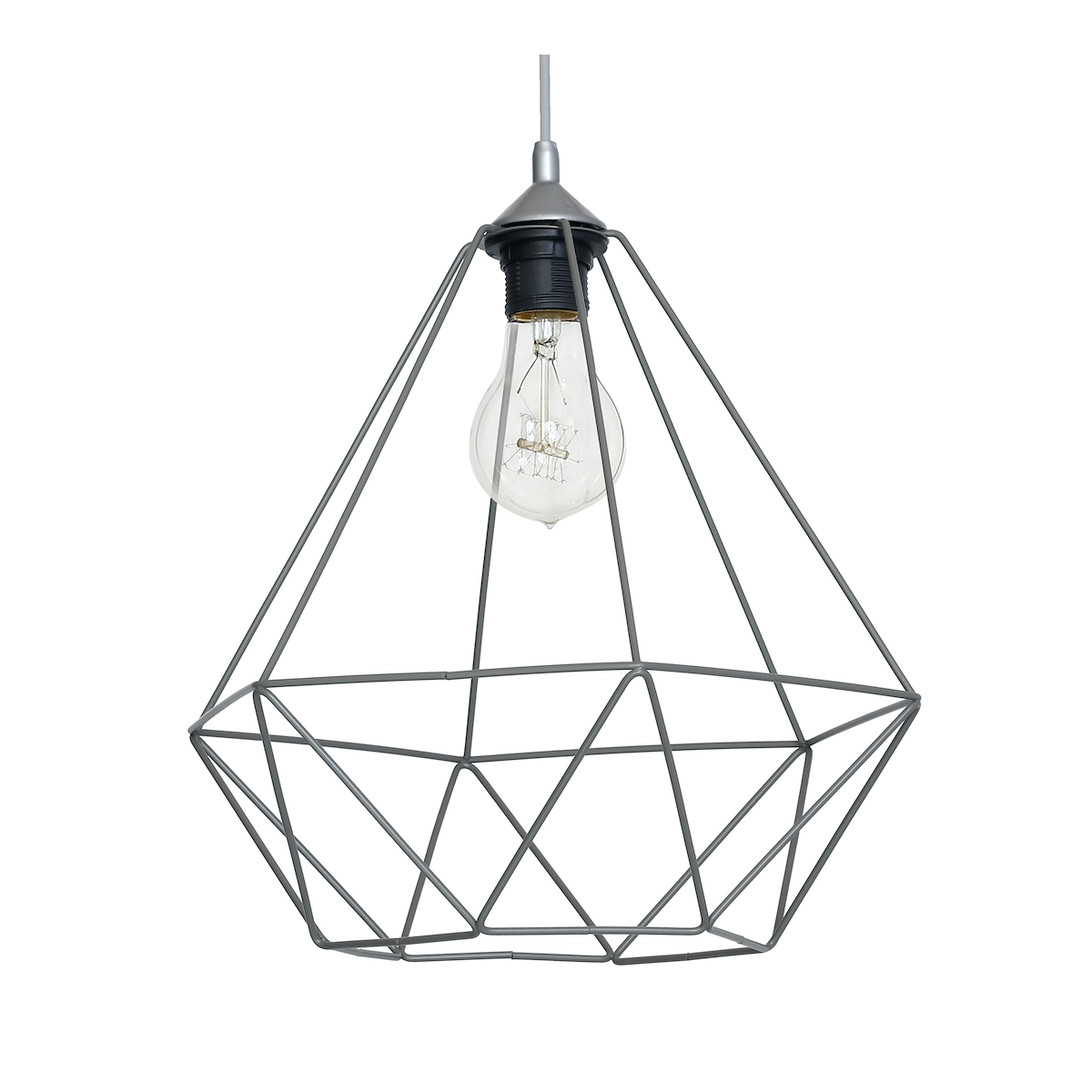 MiLagro Lampa wisząca BASKET GRAY 1xE27 MLP7216