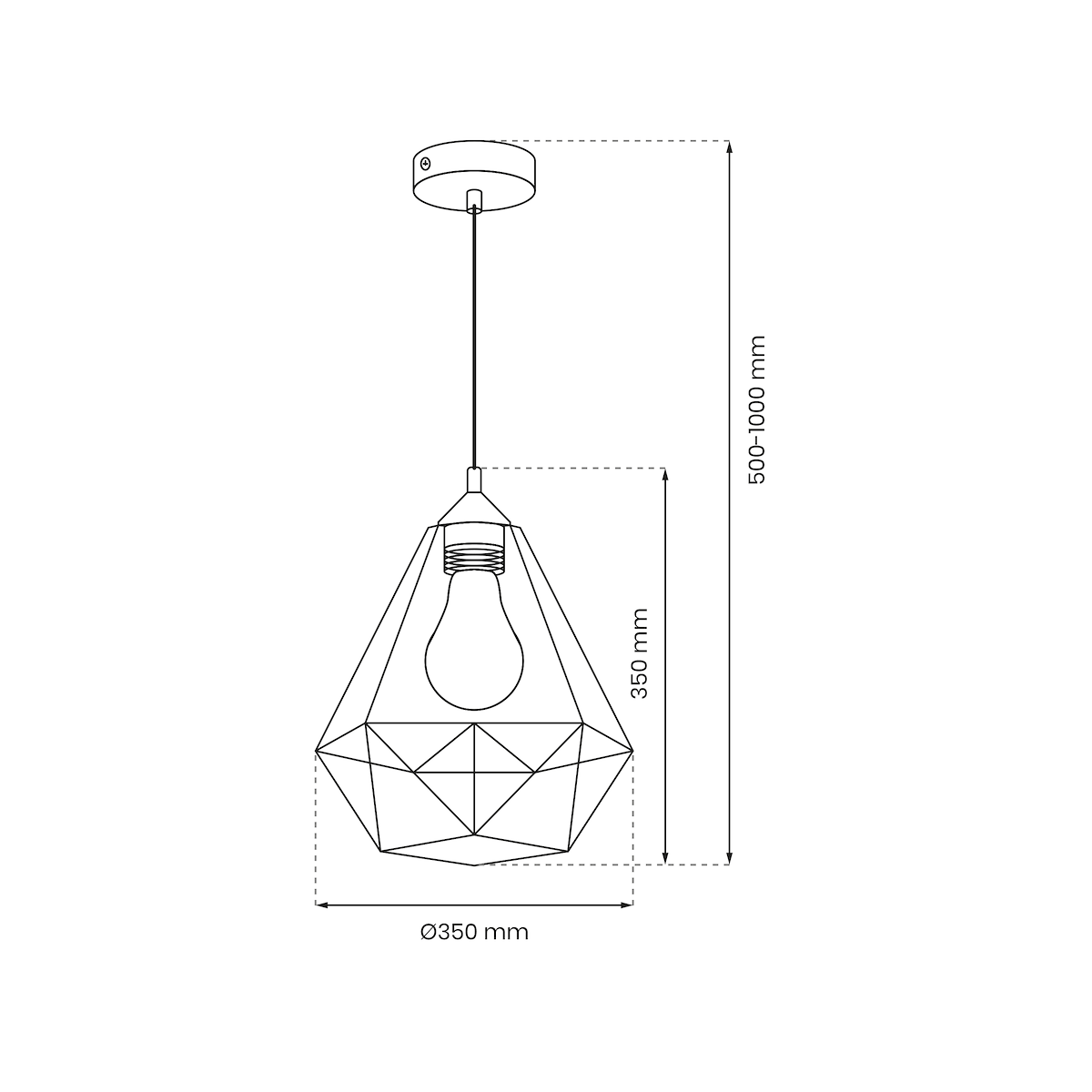MiLagro Lampa wisząca BASKET GRAY 1xE27 MLP7216