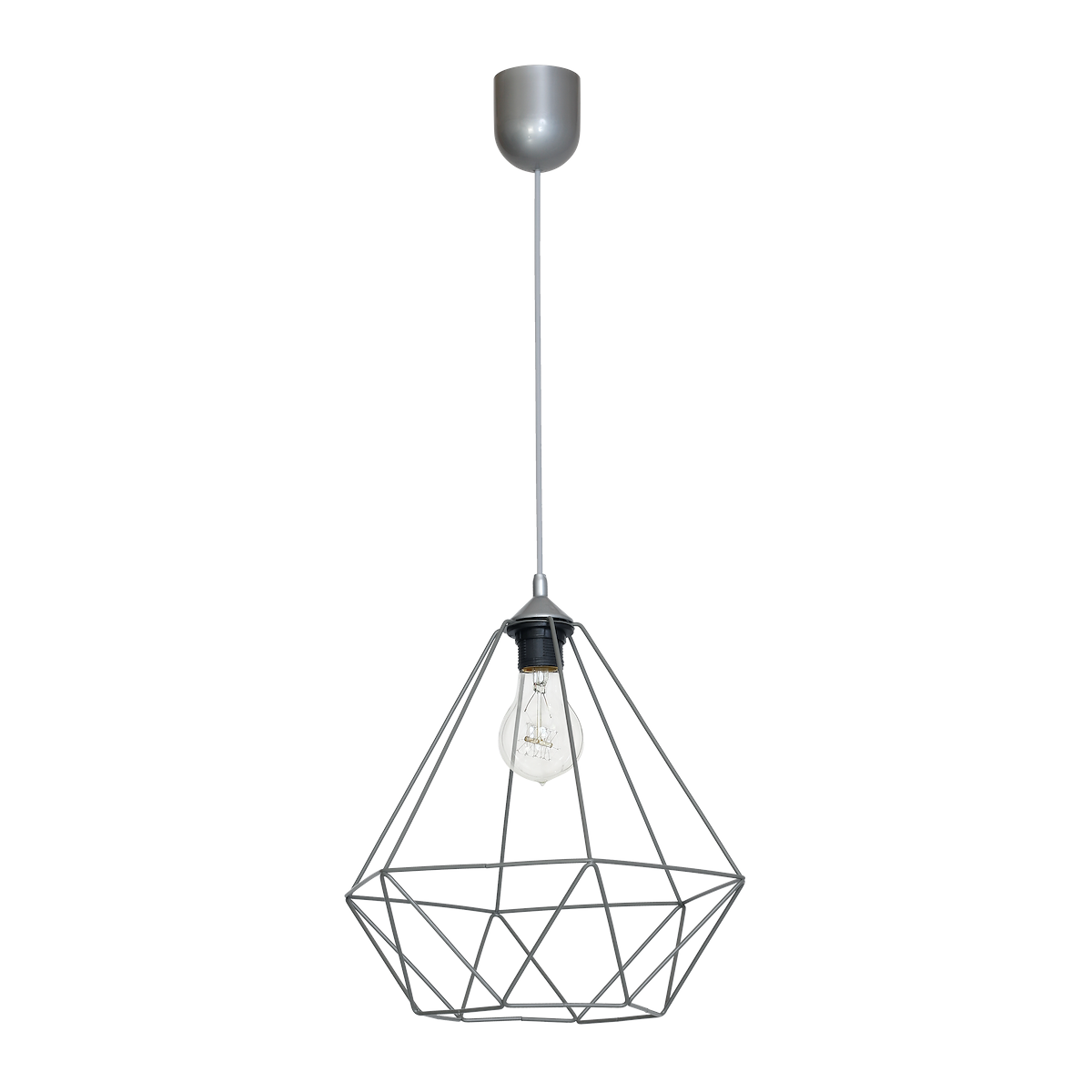 MiLagro Lampa wisząca BASKET GRAY 1xE27 MLP7216