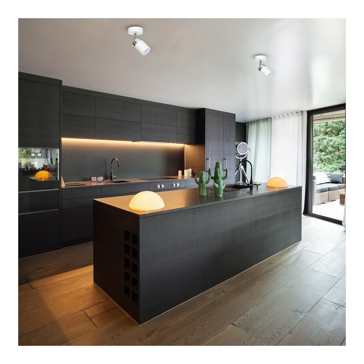 MiLagro Kinkiet Joker 1xGU10 Biały/Chrom MLP898