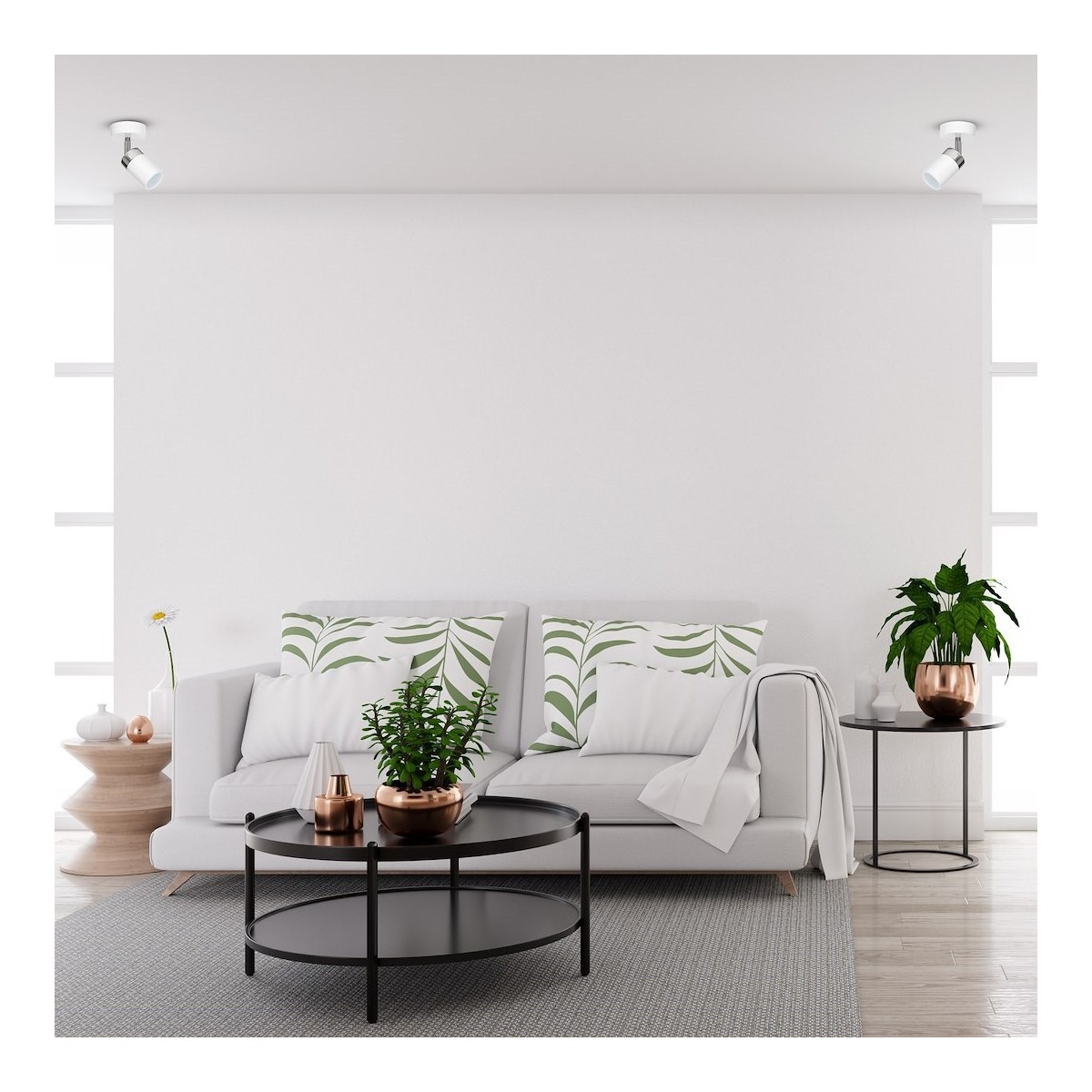 MiLagro Kinkiet Joker 1xGU10 Biały/Chrom MLP898