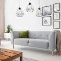 MiLagro Lampa wisząca BASKET GRAY 3xE27 MLP7217