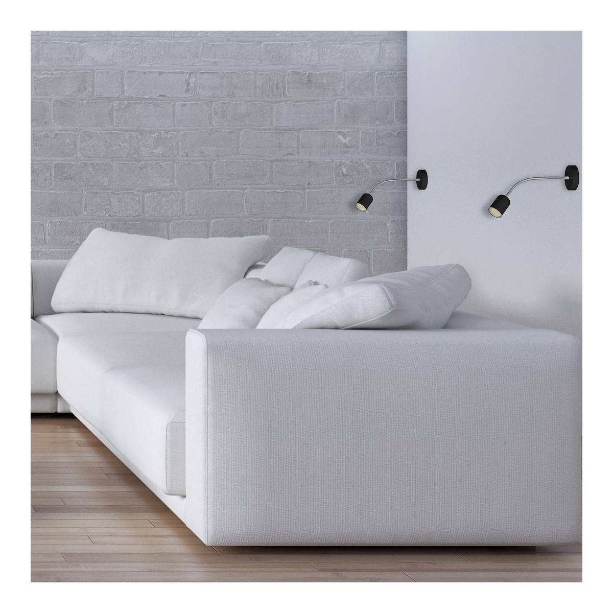 MiLagro Kinkiet MAXI BLACK 1xGU10 MLP9643