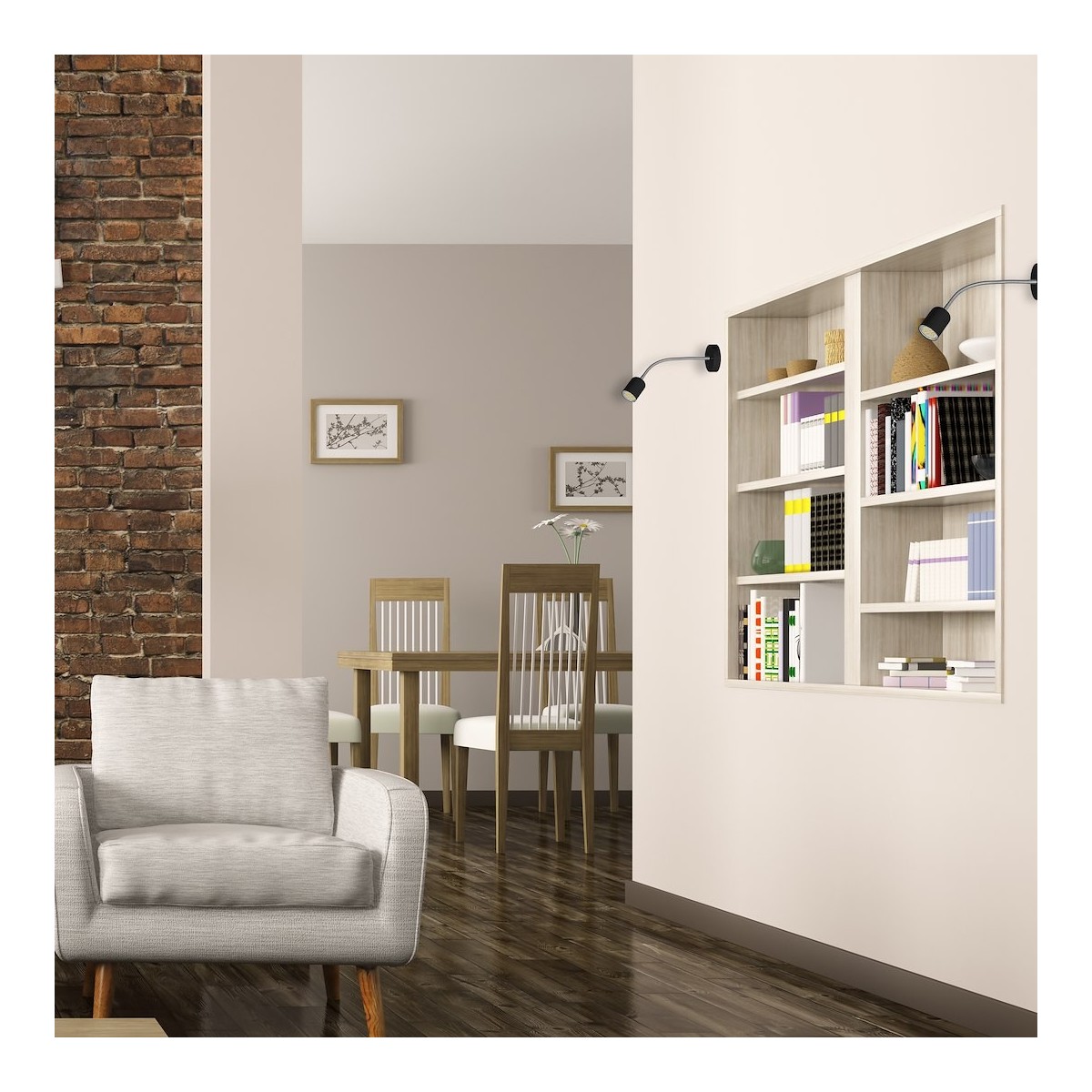 MiLagro Kinkiet MAXI BLACK 1xGU10 MLP9643